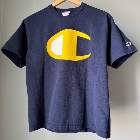 Champion Logo T-Shirt Heavyweight Cotton Y2K Vintage - Picture 14 of 14